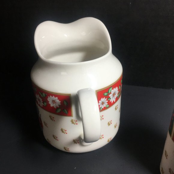 Vintage Charlton Hall Kobe Holiday Ceramic Set 5pc - Picture 8 of 16